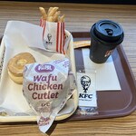 ケンタッキーフライドチキン - 料理写真:和風チキンカツバーガーセット+ビスケット
