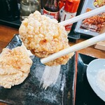 らぁ～麺 まるわ - カリカリの衣は好きなタイプ♪