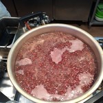 尾道さくら茶屋 - このお店の「命」小豆煮てます。