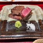 銀座 しのはら - 追加の一品、飛騨牛ステーキ