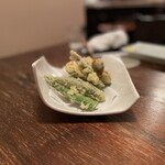 蕎麦旬菜 こすげ - 野菜の天ぷら