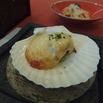 秋田温泉プラザ - 帆立のチーズ焼き