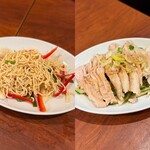 中国家常菜 祥龍房 - Day1 : ■干し豆腐の千切りサラダ ¥380 ■地鶏の蒸し物 ¥380