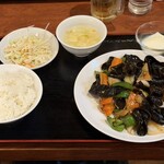 中国家常菜 祥龍房 - Day1 : ■木耳・ねぎ炒め定食 ¥750