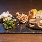 蕎麦と酒処 きくち - 2026.6 酒肴5種盛り（1,280円）
