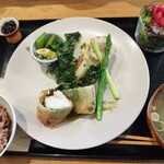 お食事 けんろく - 料理写真:鰆の春巻と鶏肉のパロティーヌ定食