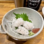 スタンドすずき - 片口でなんてオシャレ活〆はも湯引き