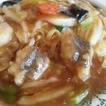 レストラン アバンティ - 中華ランチのあんかけ焼きそば2015.04.01