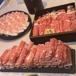 ラムしゃぶ金の目 - 肉3種