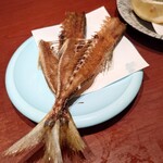 寿司の魚常 - 鯵の骨せんべい
