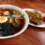 昇福亭食堂 - 五目ラーメン＋半カレー