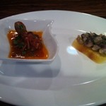 シチリア屋 - 【2015年4月ランチ】タコのルチアーノ風、鯵のブルスケッタ