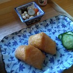 なつめカフェ - 手打ちおろし蕎麦セットのお稲荷さん他
