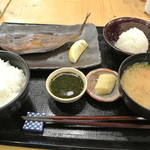 日本橋 墨之栄 - ２０１５年３月３０日　本日のお魚　干物　越前カレイ定食