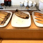 郷土料理 海幸 - 本日の焼魚（ほっけ・鯖・鮭）