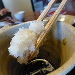 庄庵 - 辛子大根を入れて・・・