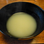 庄庵 - 蕎麦湯、此れの為に蕎麦粉で作る