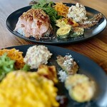 子育て支援カフェ Yadori - 料理写真:2種のプレートランチ