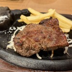 ブロンコビリー - 料理写真:ブラックダイヤモンドサーロイン200g+魚沼産コシヒカリセット¥3,663円