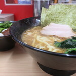 武蔵家 - ラーメン並＋のり増し＆ライス