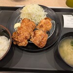 松のや - 料理写真:大判唐揚げ定食