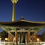 プサンスップルカルビ - 夜は釜山タワーに行ってきました。