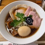 銀座らぁ麺しら石 - 特製炭火焼き鯵煮干しそば
