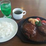 ハンバーグ＆カフェ ぐーちょきぱー - ダブルハンバーグ