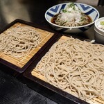 文楽 東蔵 - 料理写真:そばで乾杯写真