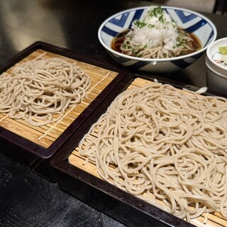 文楽 東蔵 - 料理写真:そばで乾杯写真