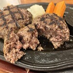 ステーキハウス 幌馬車 - れあっとハンバーグ400g（200g×2）…税込2618円