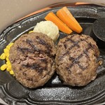 ステーキハウス 幌馬車 - れあっとハンバーグ400g（200g×2）…税込2618円