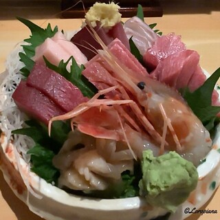 かかし屋 - 料理写真:関根店主自慢の刺身盛合せ