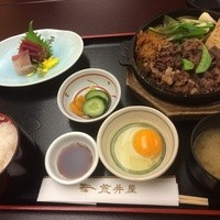 荒井屋 万國橋店 - 牛鍋定食1500円