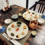 駒ヶ岳温泉 - 朝食セッティング