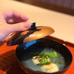 茶寮哲心 - 蛤と蕎麦がき