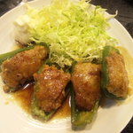 ずぼら - 2010/04ピーマンの肉詰め