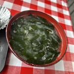 杉原功商店 - あわびのお造り100g1500円（味噌汁1杯サービス）
1425円