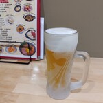 おばんざいお凪 - 乾杯～。キン冷えジョッキ。