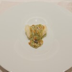 CHIUnE - 淡路ヤリイカフリット。蟹とトマトのソース