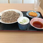 薬師そば - もりそば650円＆コロッケ150円