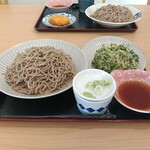 薬師そば - もりそば　大盛800円＆春菊天150円