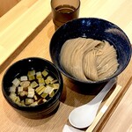 麺亭 うすざわ - 昆布水つけ麺（醤油）