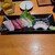 居酒屋　上半 - 料理写真:刺身三種盛り（たい、本まぐろ、かんぱち、たこぶつ）