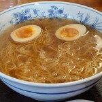 橋龍 - かけ中華500円ネギ抜き＋トッピング味玉120円