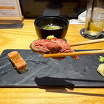 肉寿司 肉和食 KINTAN - 「ローストビーフ寿司」