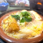 田むら銀かつ亭 - 料理写真:豆腐カツ煮定食
熱々で、湯気はまるで大涌谷みたいです