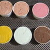 ARIETTA del gelato - （2026/06/14）
                上段左2個;新潟産さくらんぼ（佐藤錦）
                上段右;完熟いちご
                下段左;マンゴー
                下段中央;石垣島ピーチパイン
                下段右;チョコバナナ