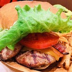 クア・アイナ - 厚切りチーズベーコンバーガーセット
