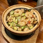 麺飯坊　無双 - 五目あんかけ土鍋チャーハン（1200円）